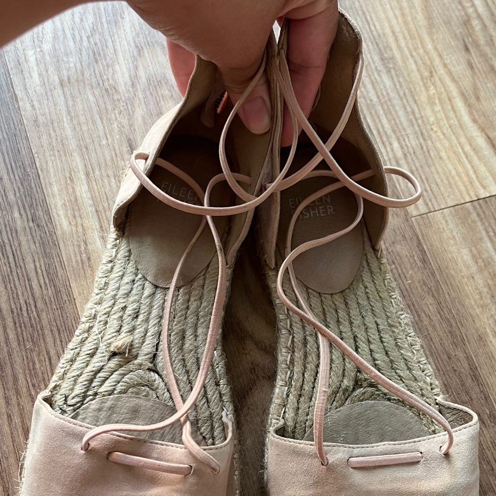 Eileen Fisher Leather Lace-Up Espadrille
Sandal Toffee Cream Size 10 - Picture 6 of 11